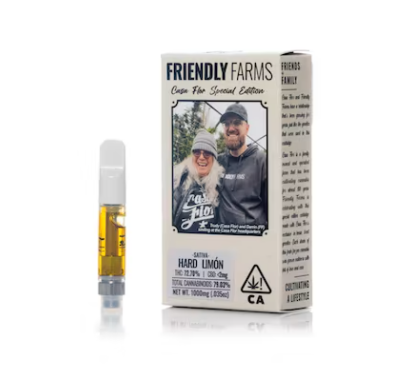 Friendly Farms X Casa Flor | Hard Limon Live Resin Cartridge
